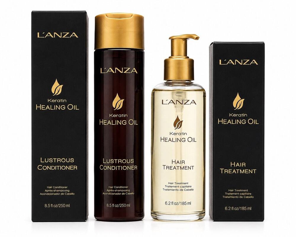 L’ANZA Keratin Healing Oil Hair Treatment 6.2 fl oz & Conditioner 8.5 fl oz